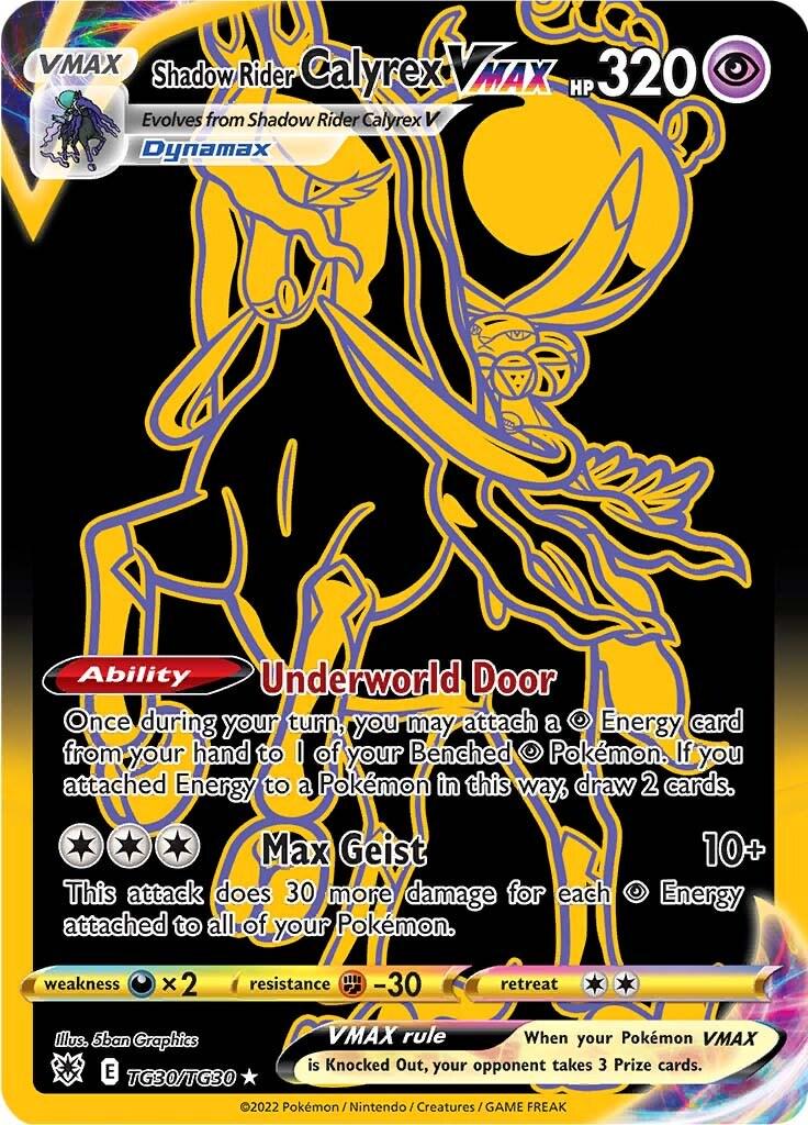 Astral Radiance Shadow Rider Calyrex VMAX Pokémon card